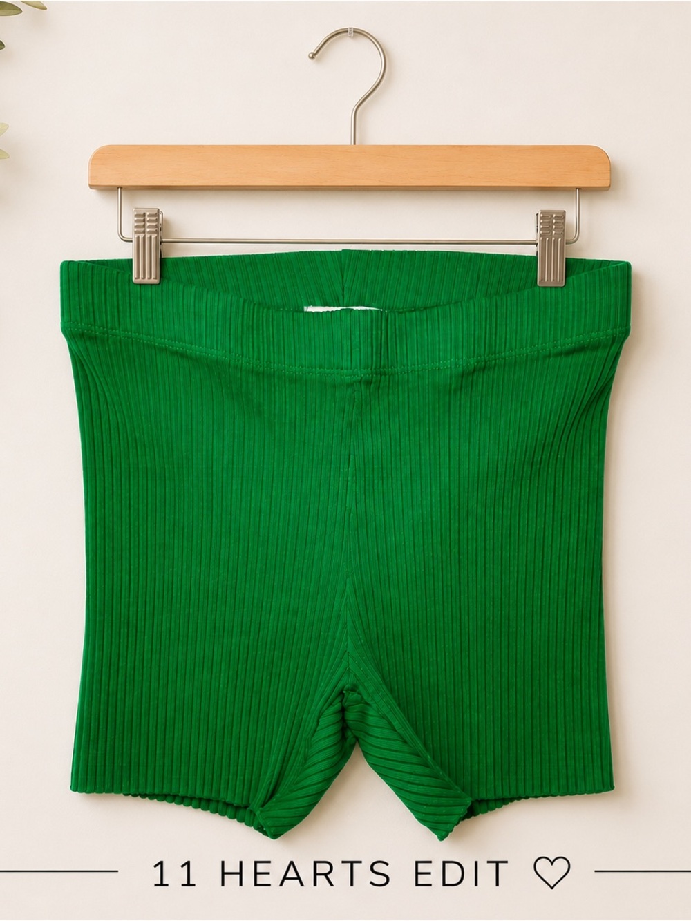 Cotton Citizen Ibiza 5” Ribbed Biker Shorts GREEN SIZE SMALL New
